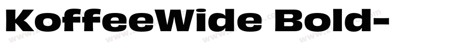 KoffeeWide Bold字体转换